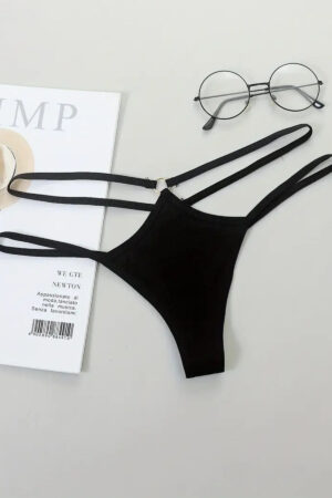 Deluxerie Sexig stringtrosa Ebonie