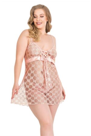 Deluxerie Plus Size Babydoll-Set Paola