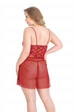 Deluxerie Plus Size Babydoll-Set Perla