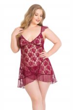 Deluxerie Plus Size Babydoll-Set Pheba