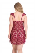 Deluxerie Plus Size Babydoll-Set Pheba